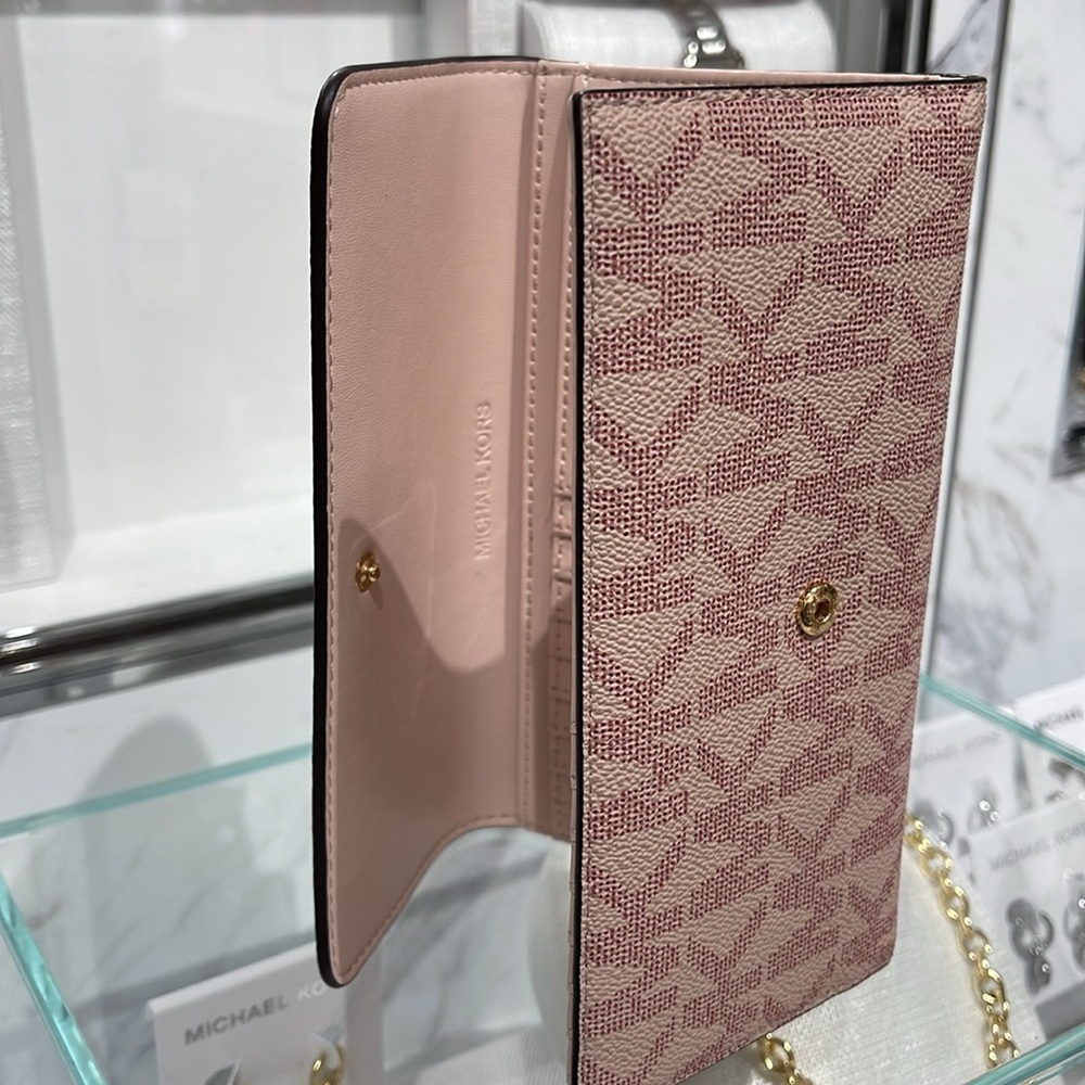 Michael Kors Jet Set Large Logo Trifold Wallet
Powder Blush Multi
NWT - Picture 13 of 16